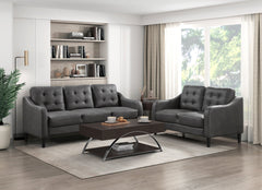 Mallory Gray Loveseat - Ornate Home