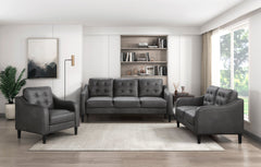 Mallory Gray Loveseat - Ornate Home