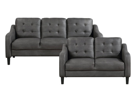 Mallory Gray Sofa & Loveseat - Ornate Home