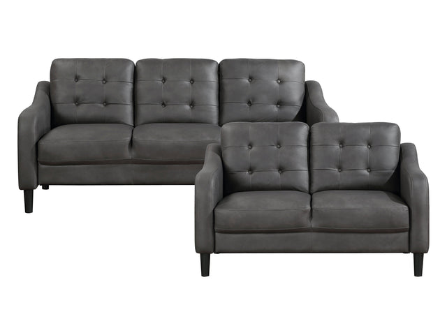 Mallory Gray Sofa & Loveseat - Ornate Home