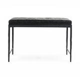 Malo Onyx Black Accent Bench - Ornate Home