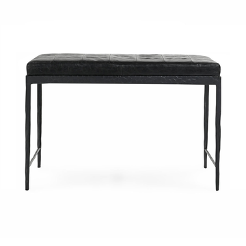 Malo Onyx Black Accent Bench - Ornate Home