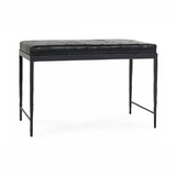 Malo Onyx Black Accent Bench - Ornate Home