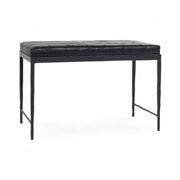 Malo Onyx Black Accent Bench - Ornate Home