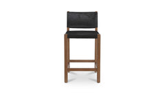 Malone Black Hair On Hide Counter Stool