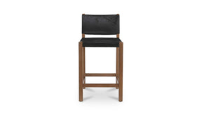 Malone Black Hair On Hide Counter Stool - Ornate Home