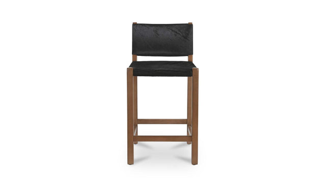 Malone Black Hair On Hide Counter Stool - Ornate Home