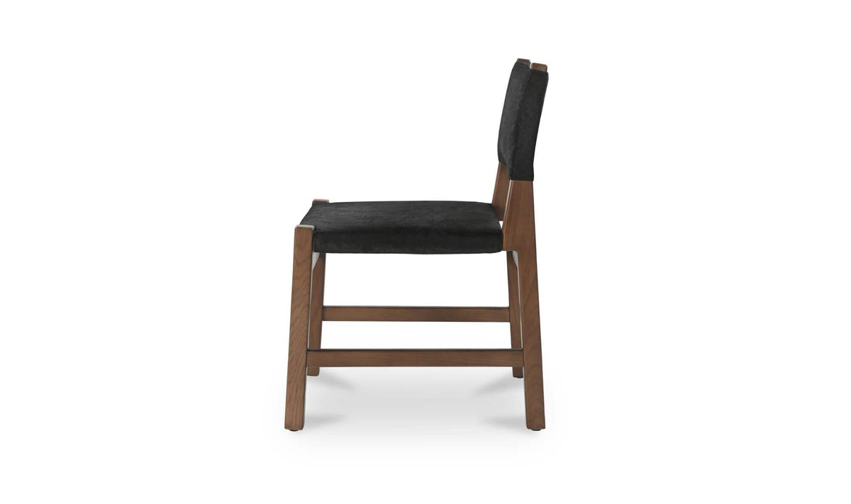 Malone Black Hair On Hide Dining Chair - Ornate Home