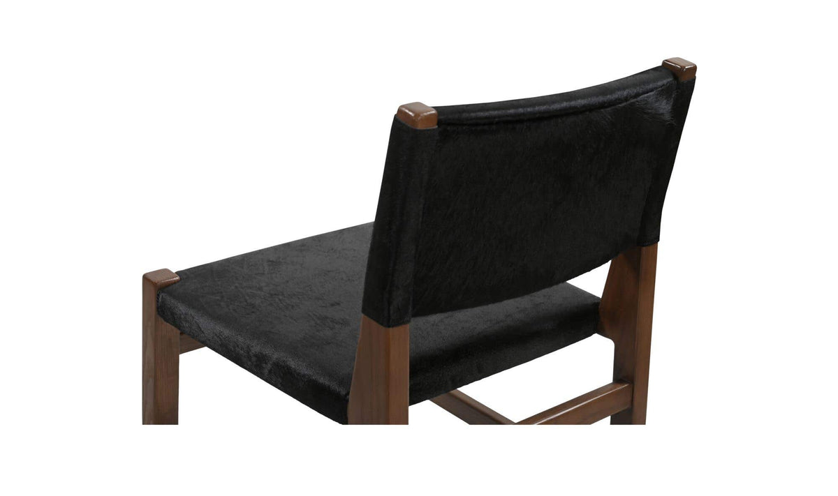 Malone Black Hair On Hide Dining Chair - Ornate Home