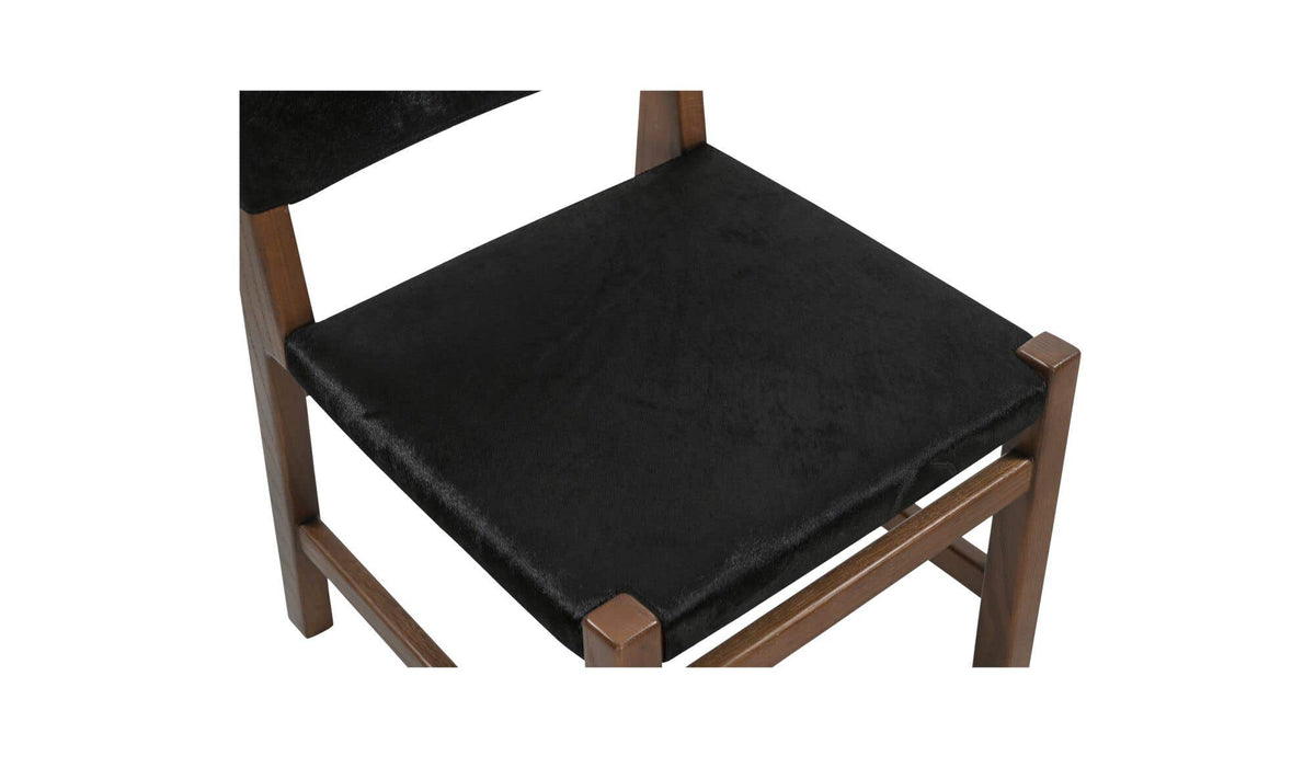 Malone Black Hair On Hide Dining Chair - Ornate Home