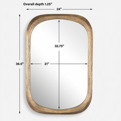 Malone Brass Mirror - Ornate Home
