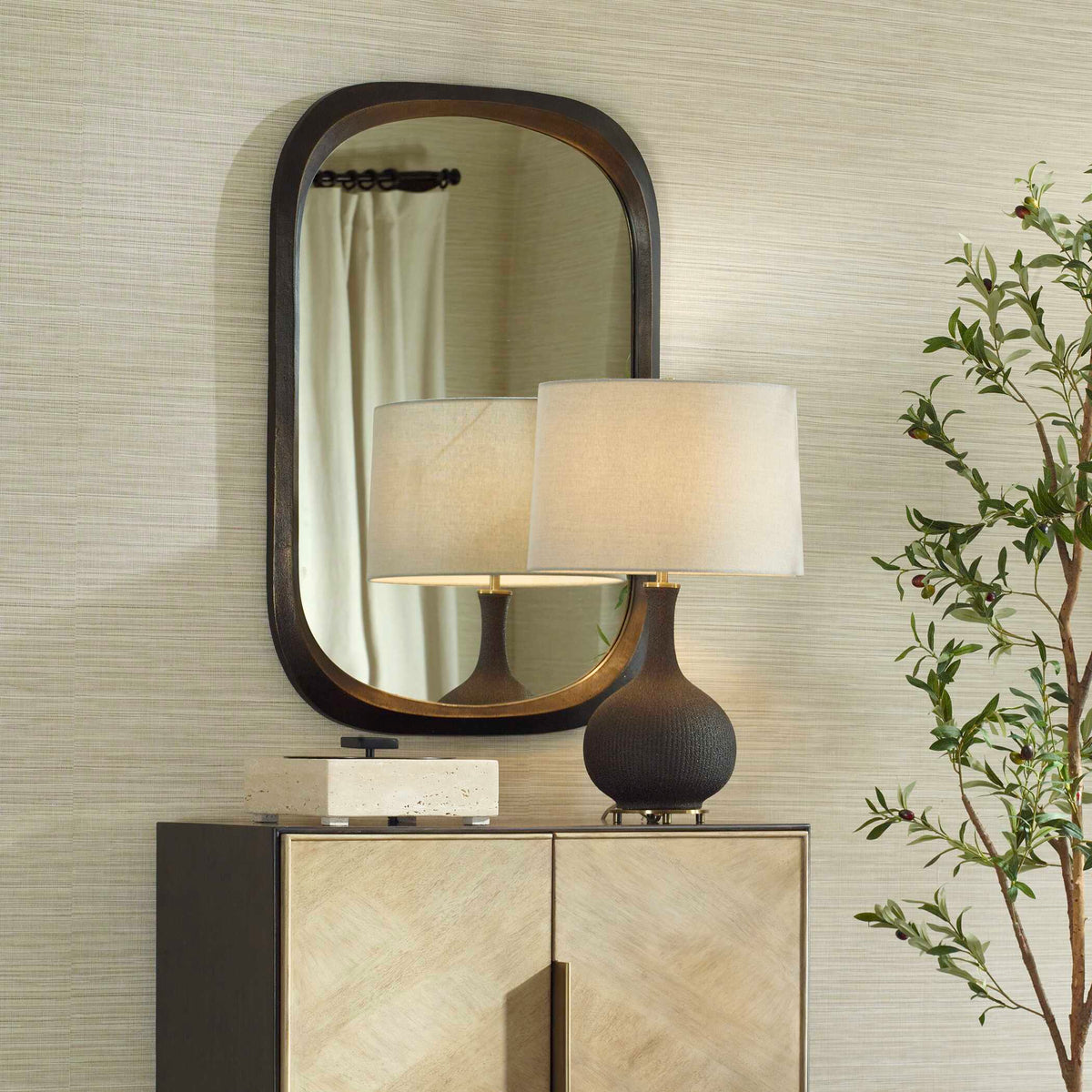 Malone Bronze Mirror - Ornate Home