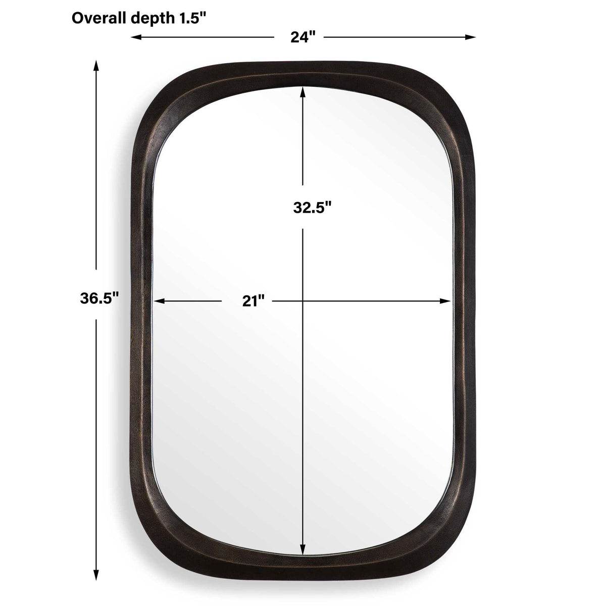 Malone Bronze Mirror - Ornate Home