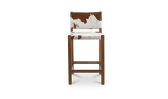 Malone Speckled Hair On Hide Counter Stool - Ornate Home