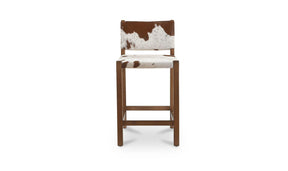 Malone Speckled Hair On Hide Counter Stool - Ornate Home