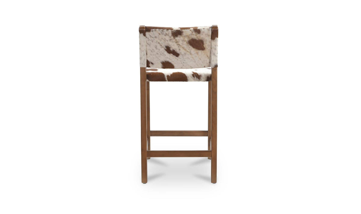 Malone Speckled Hair On Hide Counter Stool - Ornate Home