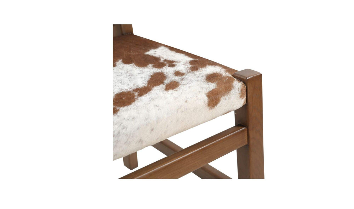 Malone Speckled Hair On Hide Dining Chair - Ornate Home