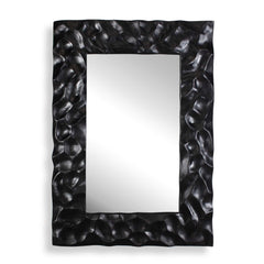 Malosi Black Carved Mirror - Ornate Home