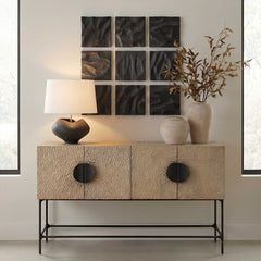 Malosi Black Wood Wall Decor (Set of 9) - Ornate Home