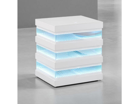 Maloy White End Table - Ornate Home