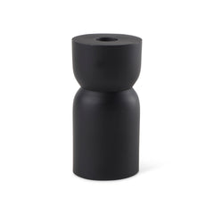 Malta Black Small Metal Candle Holder - Ornate Home