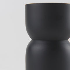 Malta Black Small Metal Candle Holder - Ornate Home
