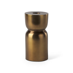 Malta Gold Aluminum Candle Holder Small - Ornate Home