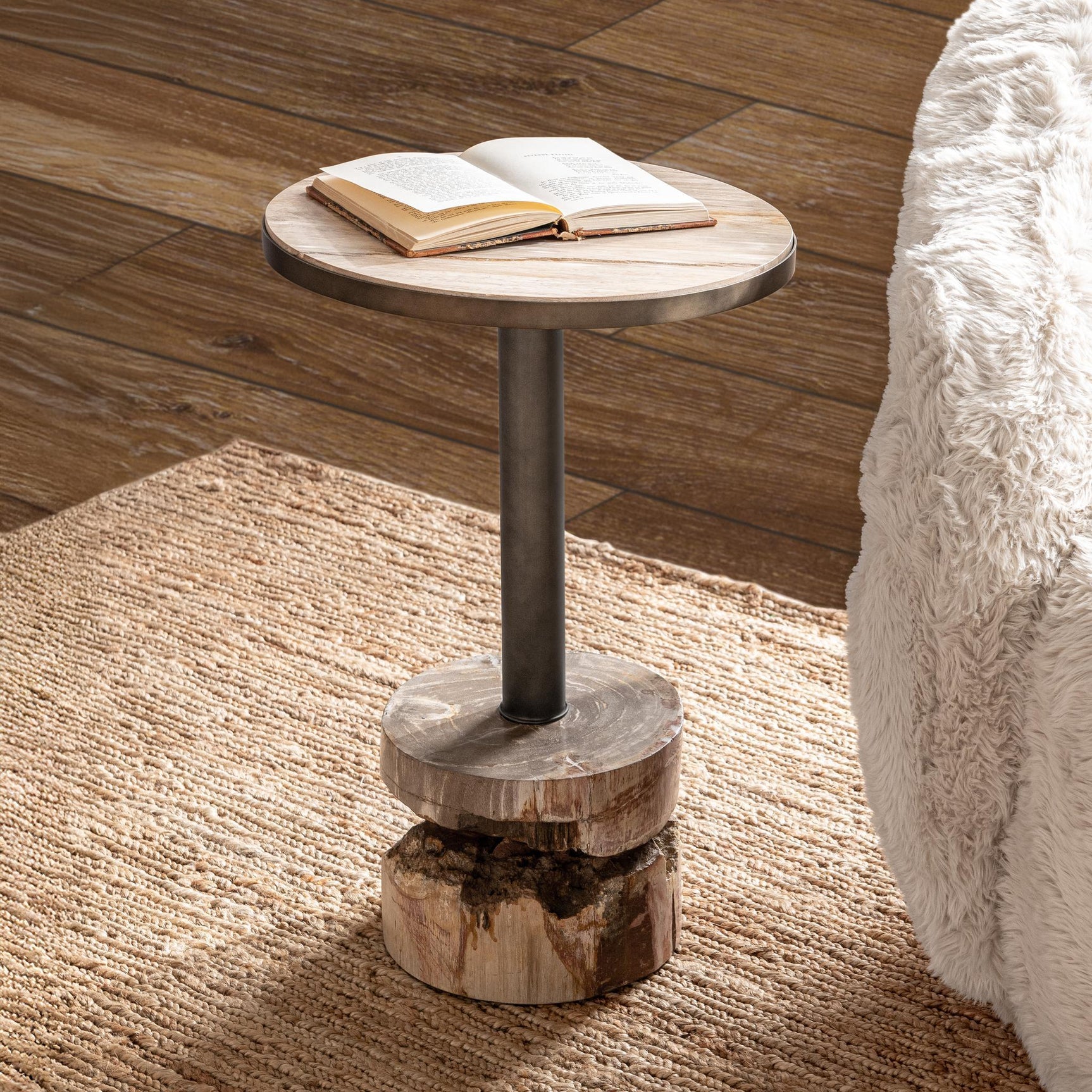 Malta Natural Large Accent Table - Ornate Home