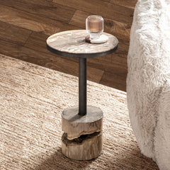 Malta Natural Small Accent Table - Ornate Home