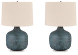 Malthace Patina Table Lamp (Set of 2) - Ornate Home