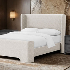 Malvern Taupe Queen Bed - Ornate Home