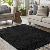 Mampurog Black Shag Rug - Clearance - Ornate Home