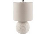 Manaloal Beige Textured Table Lamp - Ornate Home