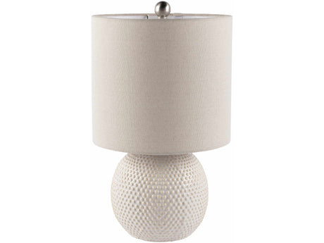 Manaloal Beige Textured Table Lamp - Ornate Home