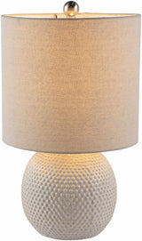 Manaloal Beige Textured Table Lamp - Ornate Home