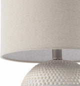 Manaloal Beige Textured Table Lamp - Ornate Home