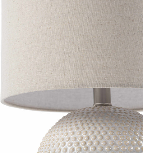 Manaloal Beige Textured Table Lamp - Ornate Home
