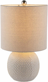 Manaloal Beige Textured Table Lamp - Ornate Home