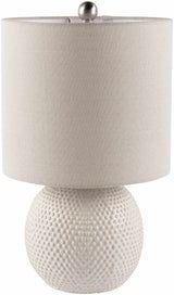 Manaloal Beige Textured Table Lamp - Ornate Home