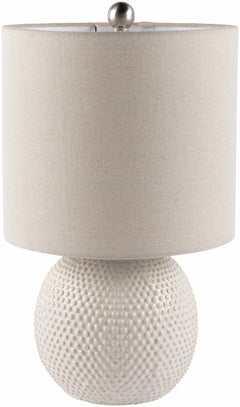 Manaloal Beige Textured Table Lamp - Ornate Home