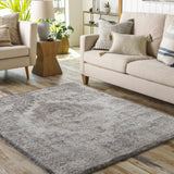 Manaring Charcoal Luxe Thick Area Rug - Clearance - Ornate Home