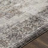 Manaring Charcoal Luxe Thick Area Rug - Clearance - Ornate Home