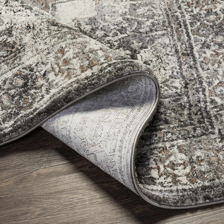 Manaring Charcoal Luxe Thick Area Rug - Ornate Home