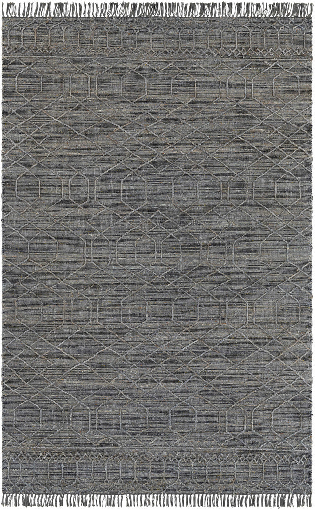 Manby Black Jute&Wool Area Carpet Area Rug - Clearance - Ornate Home