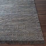 Manby Black Jute&Wool Area Carpet Area Rug - Clearance - Ornate Home