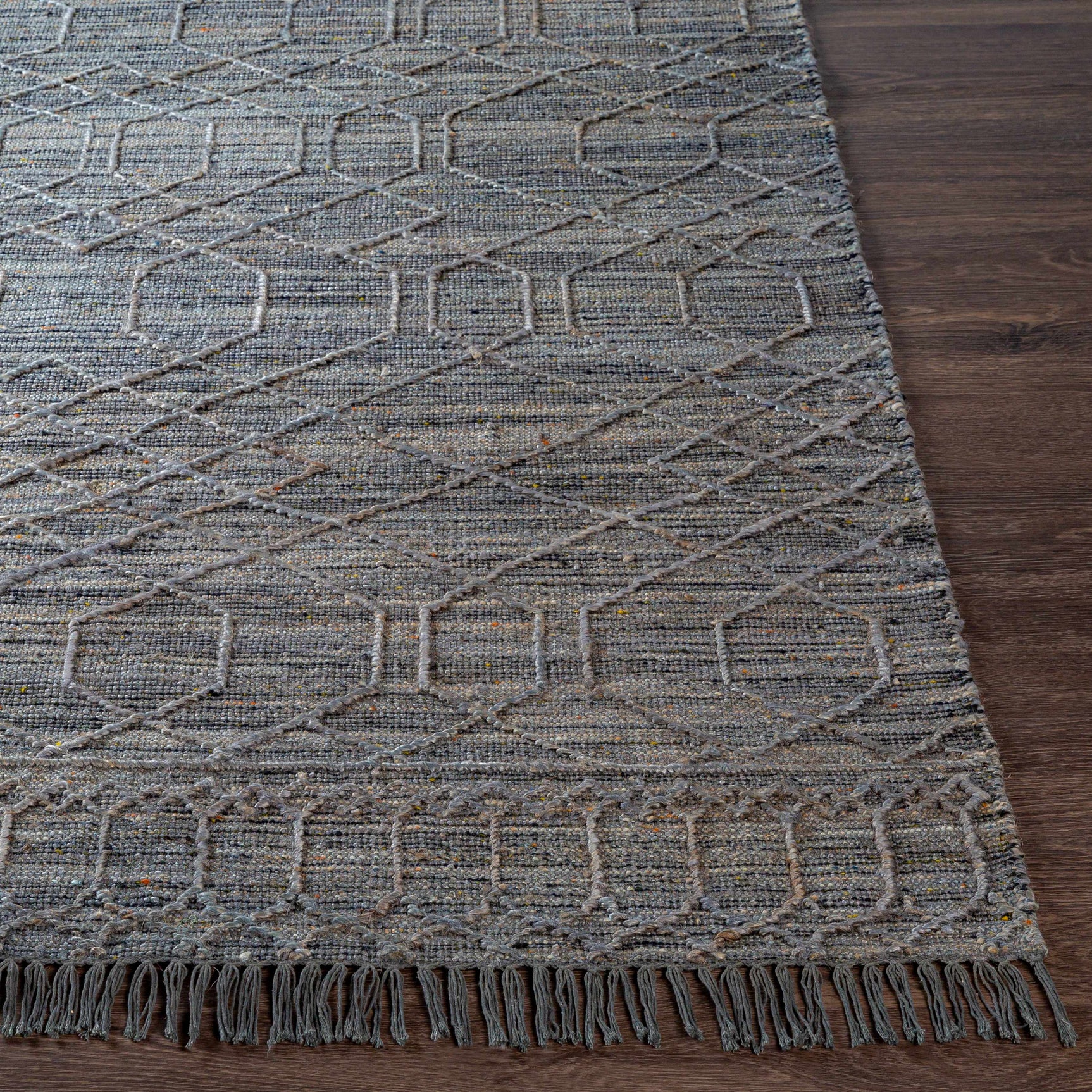 Manby Black Jute&Wool Area Carpet Area Rug - Clearance - Ornate Home