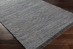 Manby Black Jute&Wool Area Carpet Area Rug - Clearance - Ornate Home