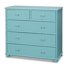 Manchester Blue 5 Drawer Chest - Ornate Home