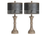 Manchester Brown Table Lamp (Set of 2) - Ornate Home
