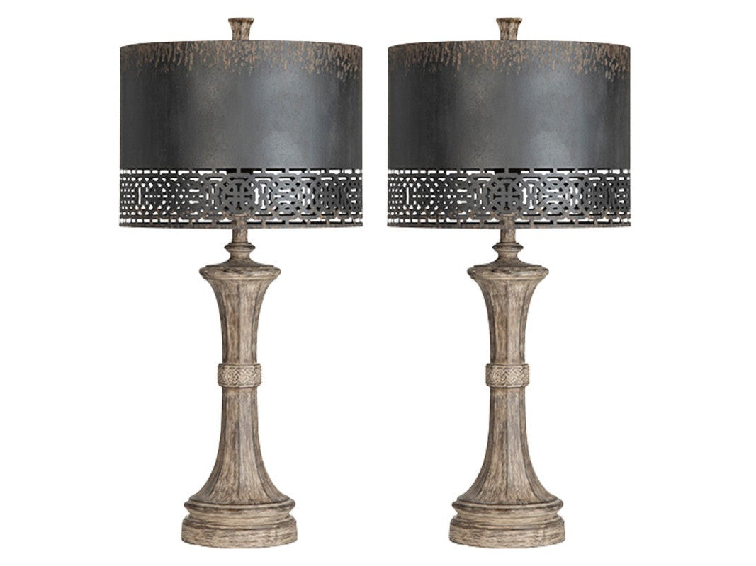 Manchester Brown Table Lamp (Set of 2) - Ornate Home